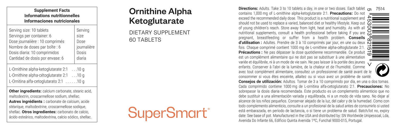 Ornithine Alpha Ketoglutarate dietary supplement
