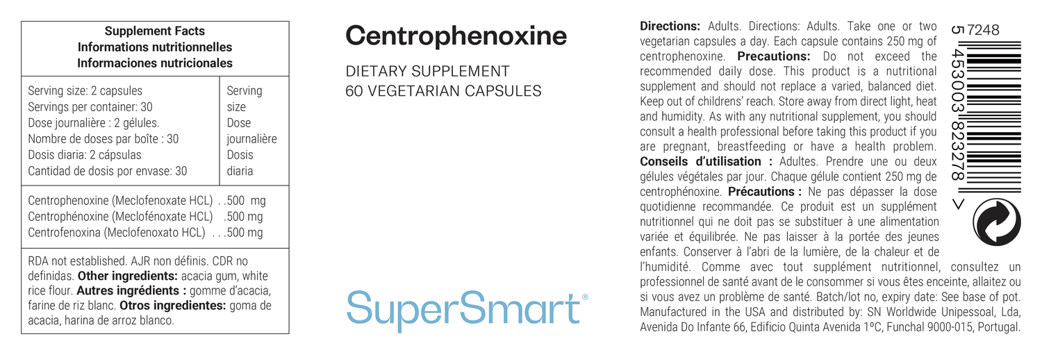 Complemento de Centrofenoxina (Meclofenoxato HCL)