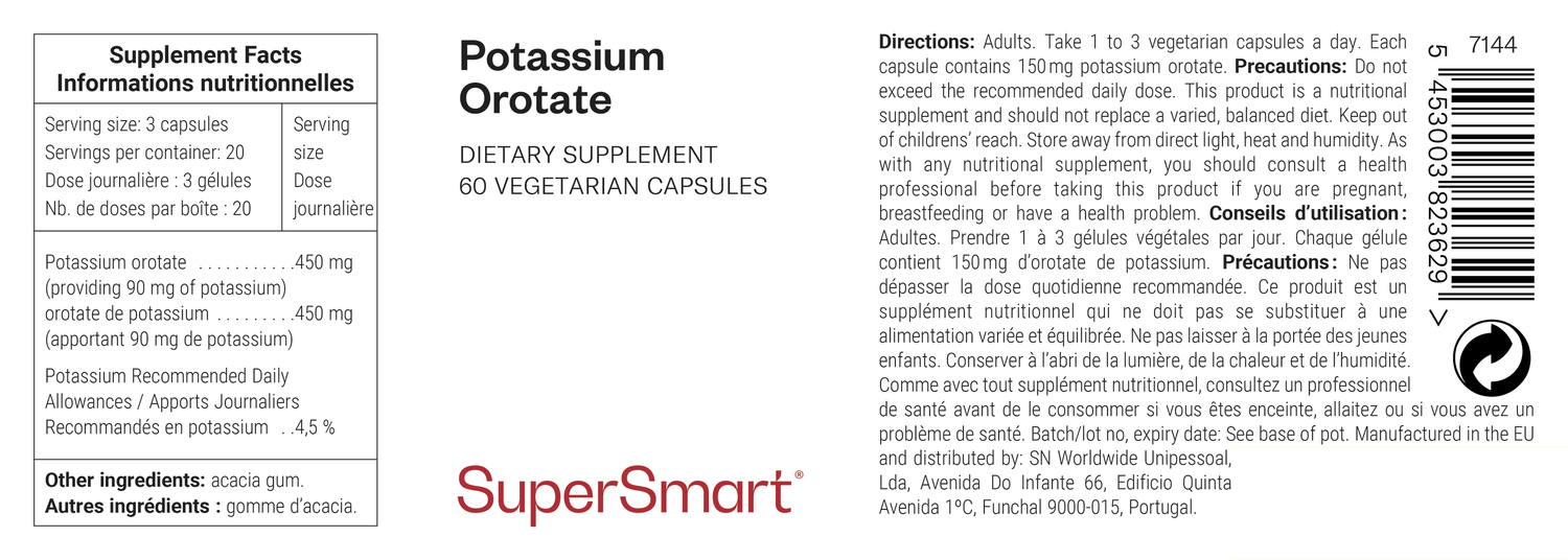 Potassium Orotate suplemento alimentar