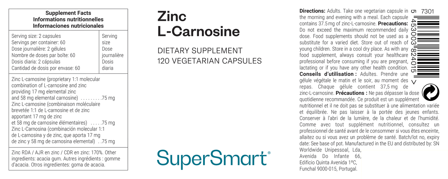 Integratore di zinco L-carnosina