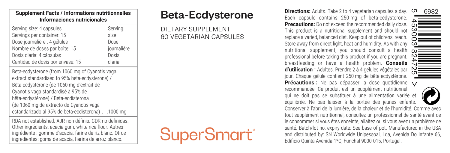 Complemento alimenticio de Beta-Ecdysterone 