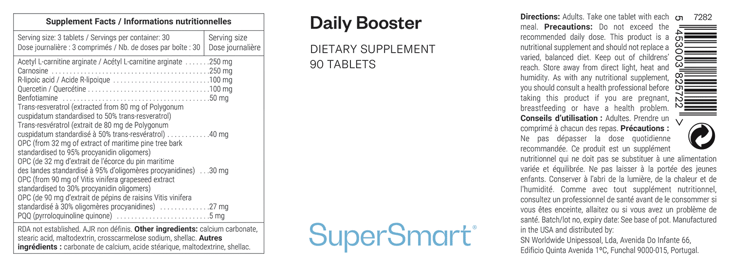 Daily Booster - Multivitamines - Achetez ici ! Supersmart.com Daily Booster - Multivitamines - Achetez ici ! Supersmart.com