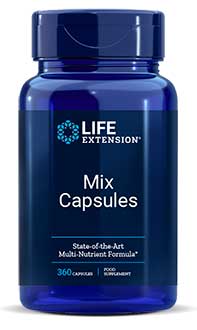 Life Extension Mix™ - 95 nutriments - Multivitamines & Antioxydant - 360 Gél