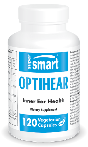 Optihear suplemento alimentar, saúde do ouvido interno