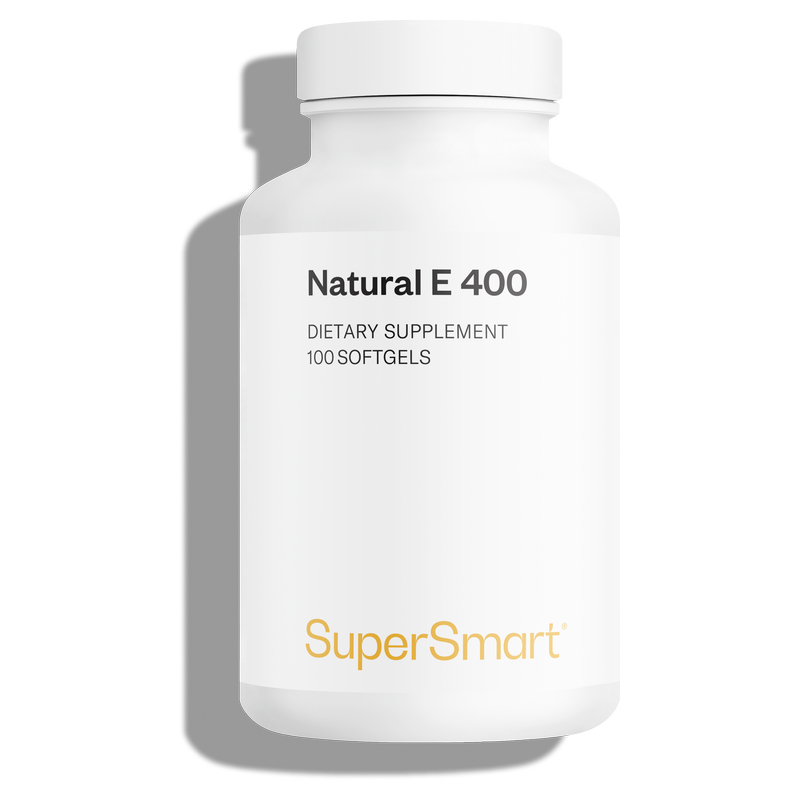 Vitamine E Naturelle et Puissante 1200UI - 100% naturel - Stress oxydatif - 100 Gél - Supersmart