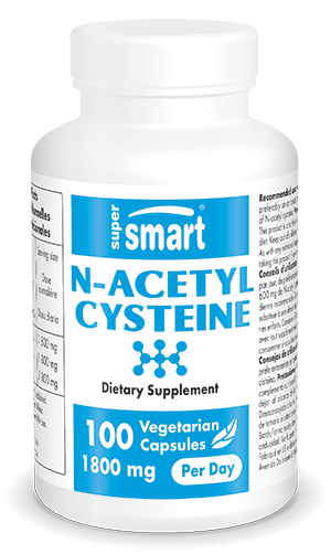 Complemento alimenticio de acetilcisteína (NAC) natural