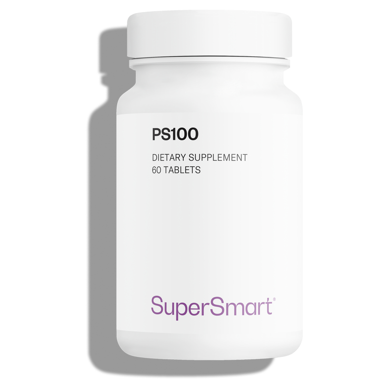 PS 100 - Pour la mémorisation et la concentration - 60 softgels - sans OGM - Supersmart