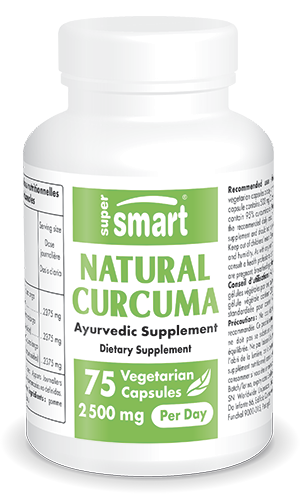 Natural Curcuma suplemento ayurvédico