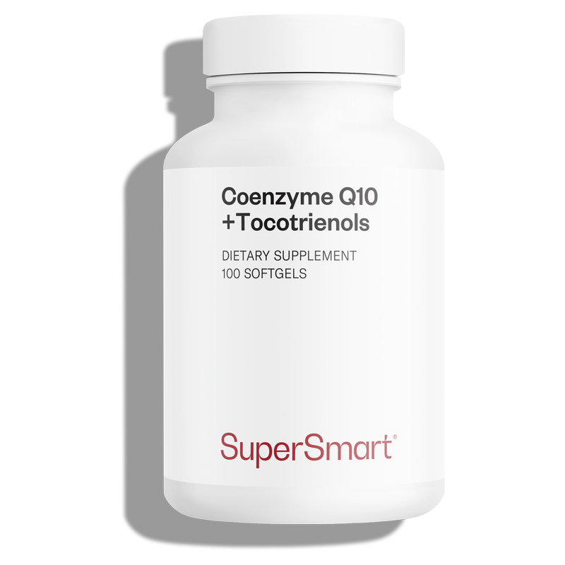 CoQ10 + Tocotrienols - Santé cardiovasculaire - 100 softgels - sans OGM - Supersmart