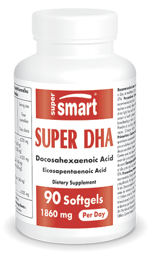 Super DHA dietary supplement, docosahexaenoic and eicosapentaenoic acids