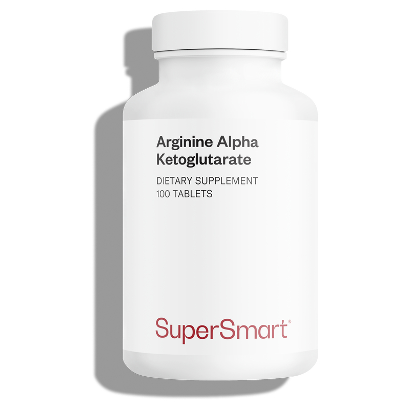 Arginine Alpha Ketoglutarate - Dilatation des vaisseaux sanguins - 100 Comp - Supersmart