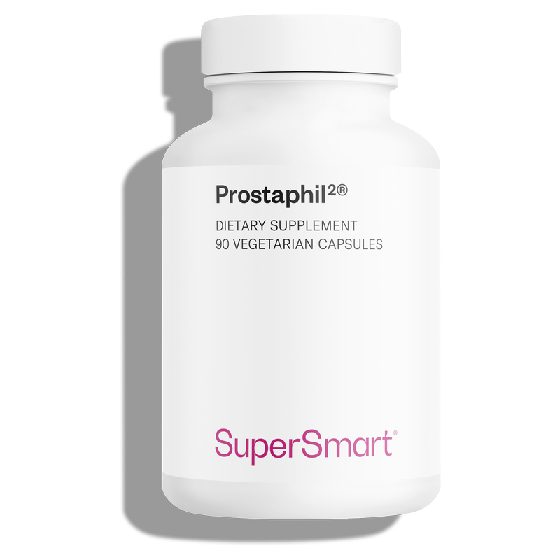 Prostaphil2® - Soulage les Symptômes Urinaires Liés à l'Hypertrophie Bénigne de la Prostate - 90 Gél. Vég - sans OGM - Supersmart