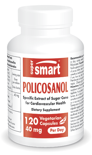 Policosanol dietary supplement, specific extract of sugar cane