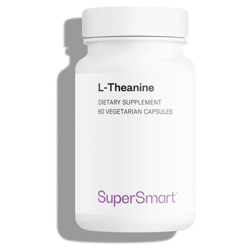 L-Theanine - Complément Alimentaire de L-Théanine Anti-Stress - Aide au Calme et à la Détente - Issu du Thé Vert, 100% Naturel - Supersmart