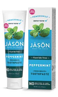 Dentifrice Power Smile™ - 3 Blanchisseurs naturels et antibactérien - Menthe poivrée - Jasön