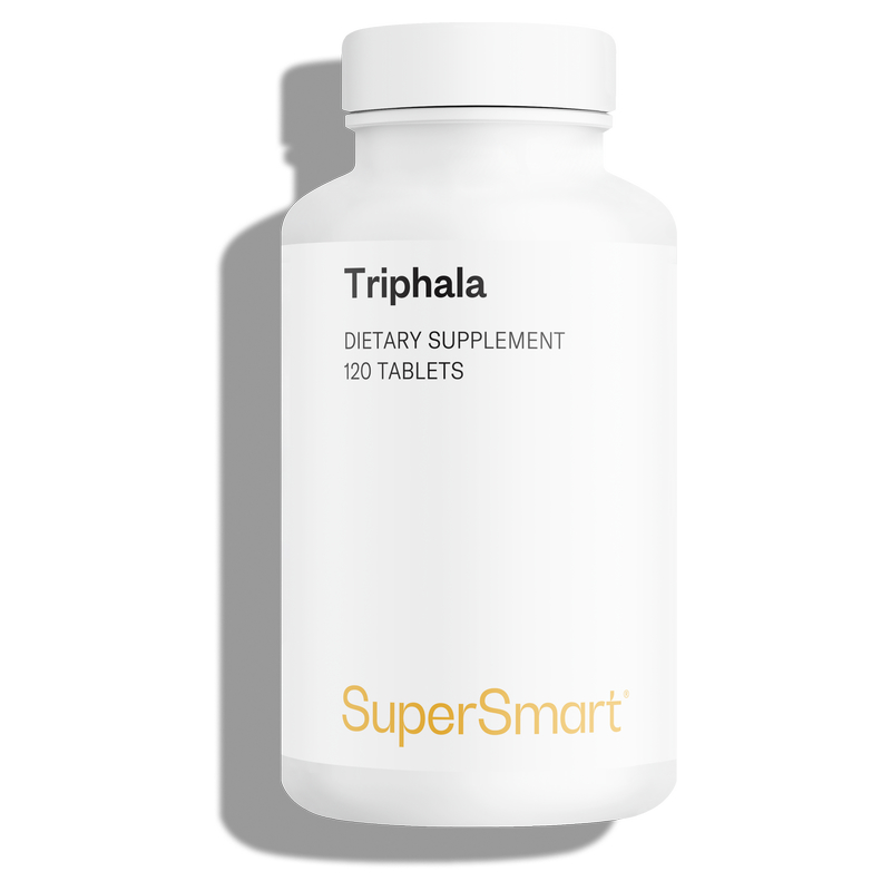 Triphala – Transit & détox digestive – 120 comprimés – SuperSmart