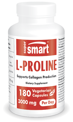 L-Proline dietary supplement, contributes to collagen production