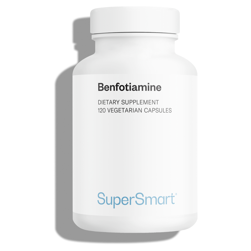 Benfotiamine - Forme puissante de vitamine B1 - 120 Gél. Vég - sans OGM - Supersmart