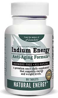 Indium Energy - Minéral-trace stimulant & régénérant - 90 tab - 100% vegan
