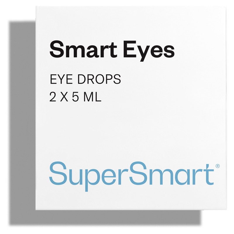 Smart Eyes™ - Gouttes pour les yeux Puissantes - Carnosine à action prolongée - 2 x 5ml - Supersmart