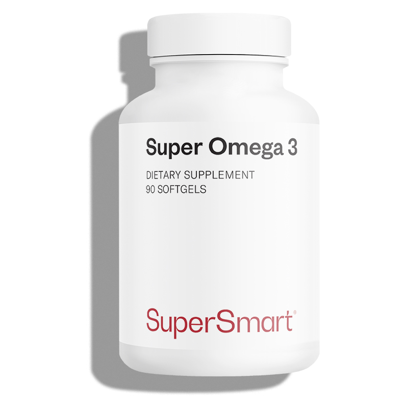 Super Omega 3 - Oméga 3 d'origine marine - 90 softgels - sans OGM - Supersmart