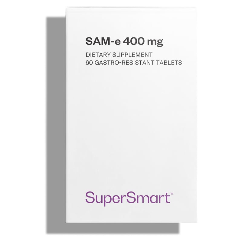 SAM-e 400 mg - Composto Naturale per i Disturbi dell'Umore - 100% Naturale - 60 compresse - Supersmart