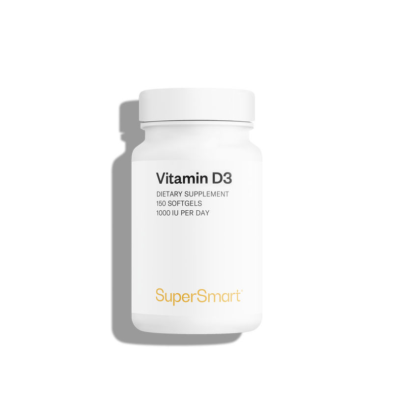 Vitamine D3 - Augmente les Défenses Immunitaires de l'Organisme - 150 Softgels - sans OGM - Supersmart