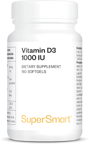 SuperSmart SA Vitamin D3 1000 UI 150 Softgels - Supersmart