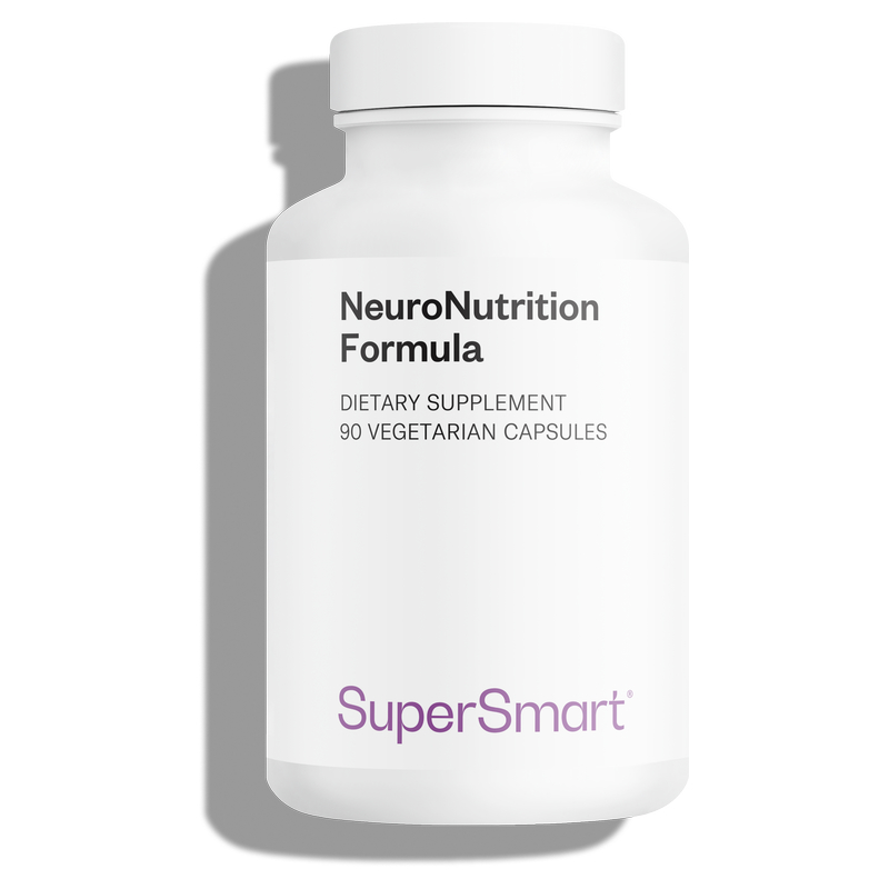 Neuro-Nutrition Formula - Soutient la Régénération des Fonctions Cognitives - 90 Gél. Vég - sans OGM - Supersmart