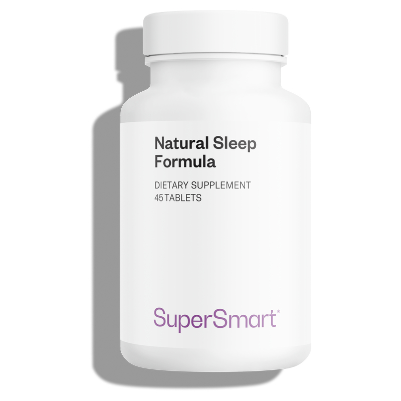 Natural Sleep Formula - Sommeil- 100% végétal - Lutte contre les insomnies - Valériane - 45 Tab - Supersmart
