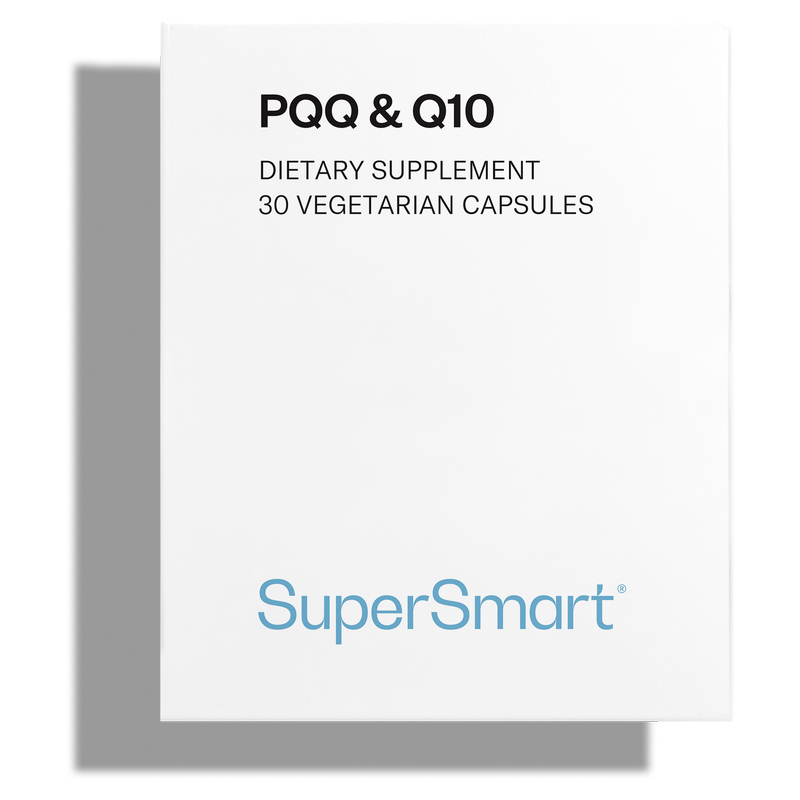 PQQ & Coenzyme Q10 - Anti-âge - Antioxydant - 30 Gél. Végétariennes - Supersmart