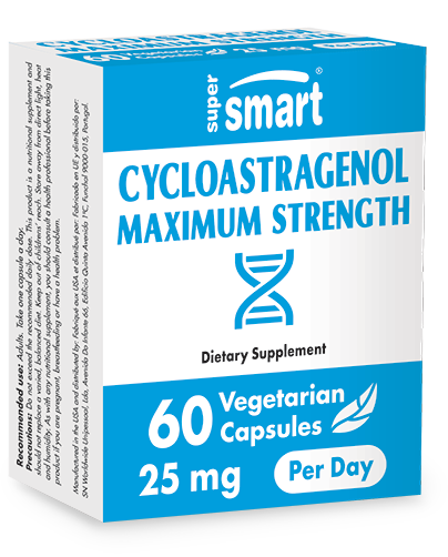 CycloAstragenol Maximum Strength 98% | 60 Vegan Capsules - Supersmart