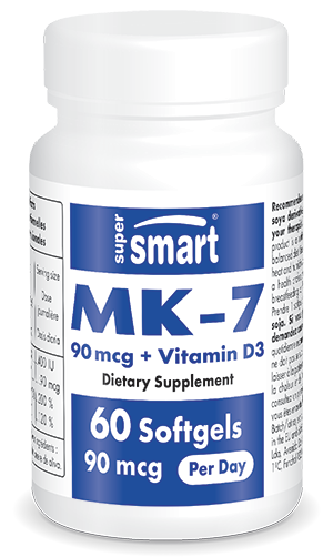 SuperSmart SA MK-7 90 mcg + Vitamin D3 60 softgels - Supersmart