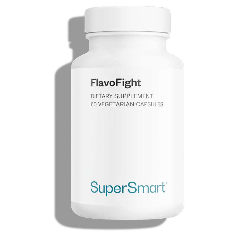 FlavoFight - Flavobiotique breveté - Flavonoïdes pour les intestins - 60 Gél. Végétariennes - Supersmart