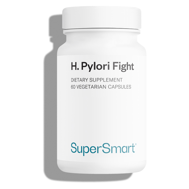H. Pylori Fight - Neutralise Helicobacter Pylori - 60 Gél.Vég - sans OGM - Supersmart