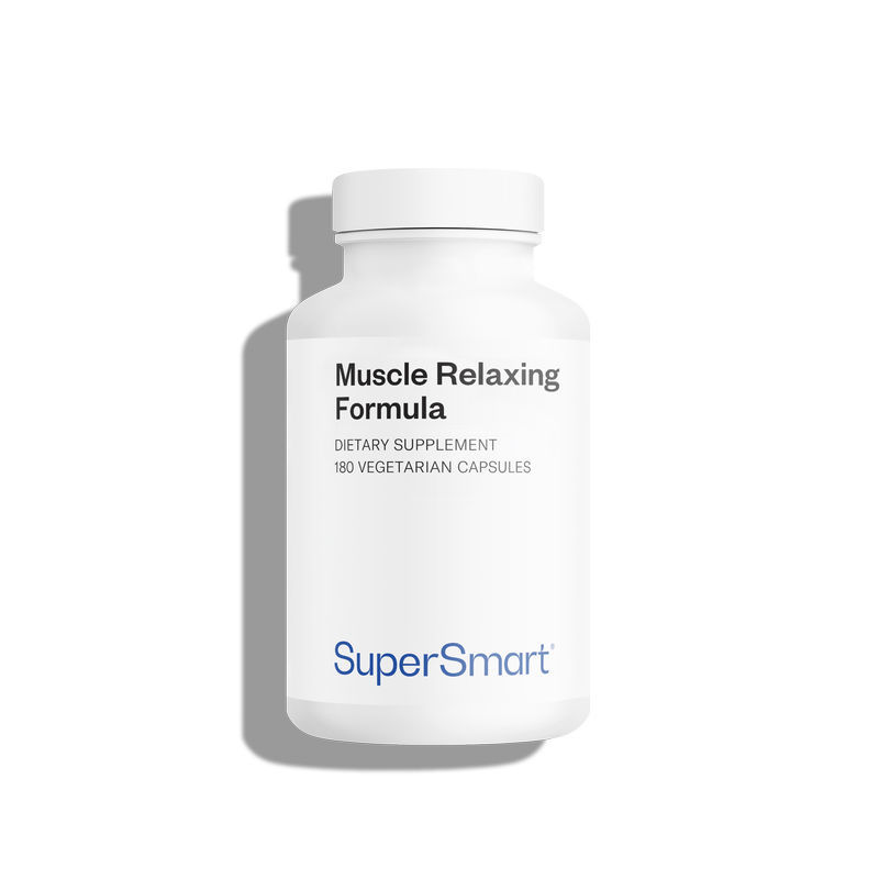 Muscle Relaxing Formula - Relaxe vos muscles et soulage les douleurs et gênes musculaires - 180 Gél. Vég - sans OGM - Supersmart