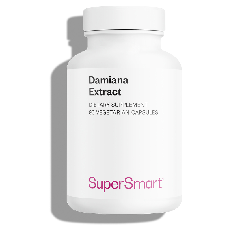 Damiana Extract - Aphrodisiaque Puissant - 90 Gél. Vég - Supersmart