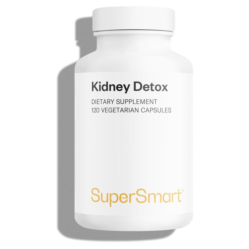Kidney Detox Formula - Favorise la santé rénale - 120 Gél. Vég - sans OGM - Supersmart