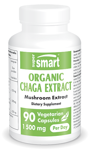 SuperSmart SA Organic Chaga Extract 90 Vegi-Kaps - Supersmart