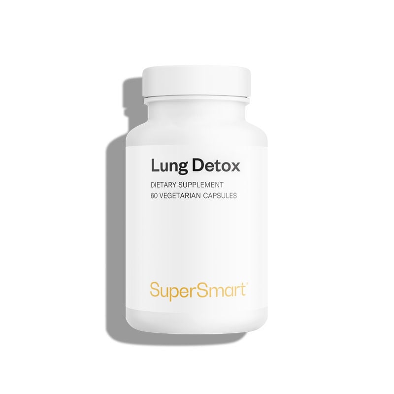 Lung Detox - Fördert gesunde Atmungsfunktionen - 60 vegetarische Kapseln - GVO- und Glutenfrei - Supersmart