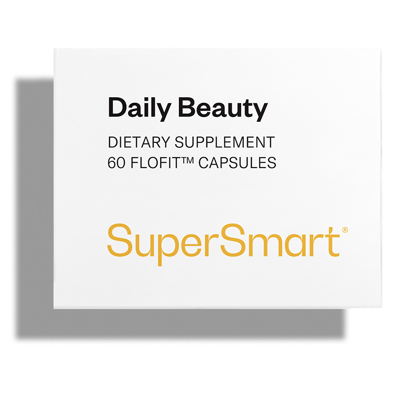 Daily Beauty - Complexe Beauté Naturelle Peau et Cheveux - 60 Gél. Flofit™ - sans OGM - Supersmart