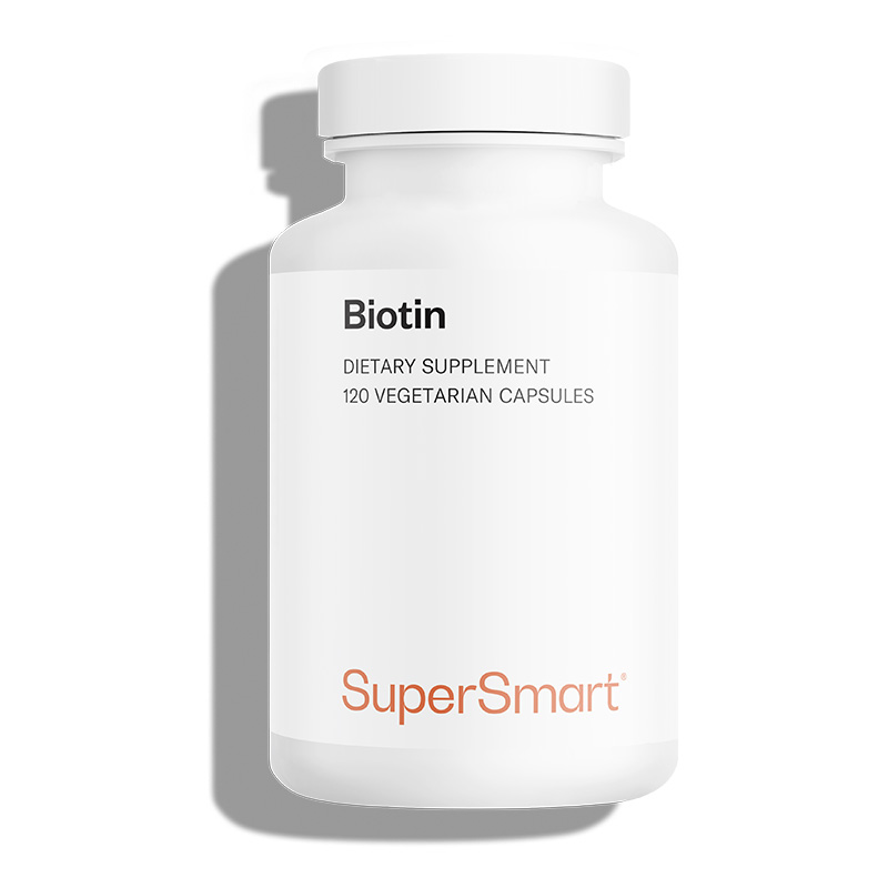 Biotine - Cheveux & Peau - La vitamine beauté - 120 Gél. Vég - sans OGM - Supersmart