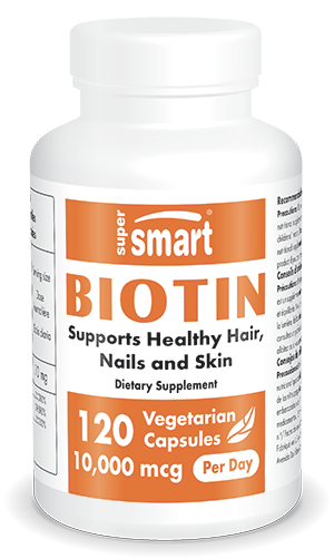 Biotin or vitamin B7 supplement pot