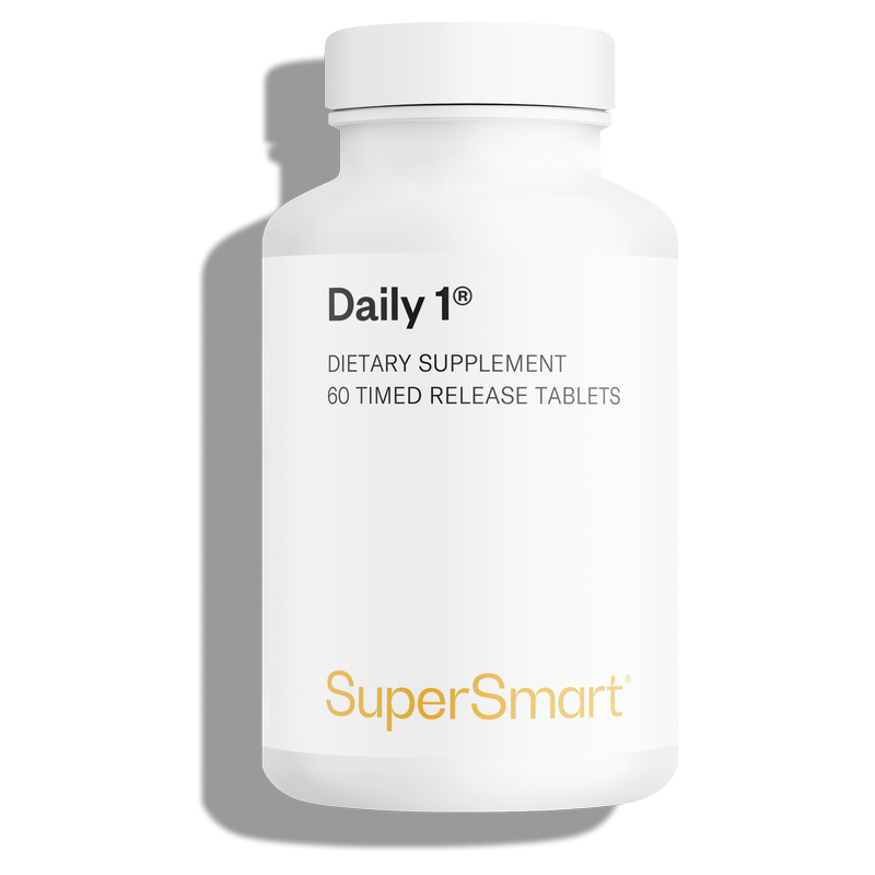 Daily 1® - L'Apport Journalier Multivitaminé Optimal - 60 comprimés - sans OGM - Supersmart
