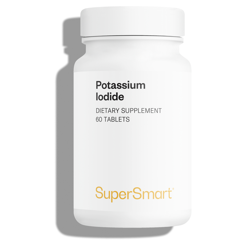 Potassium Iodide - Source d'iode exceptionnelle - Thyroïde - 60 capsules - Supersmart
