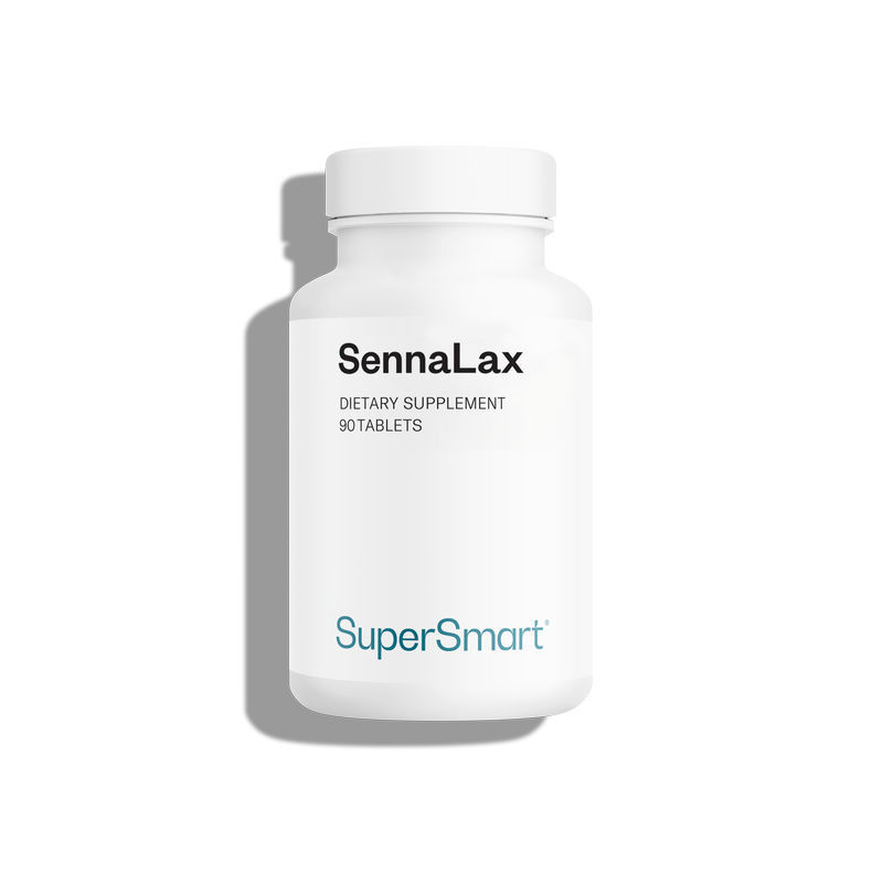 Anti-constipation - Complément alimentaire de feuille de séné - Laxatif Naturel qui Favorise le Transit Intestinal - SennaLax - Supersmart