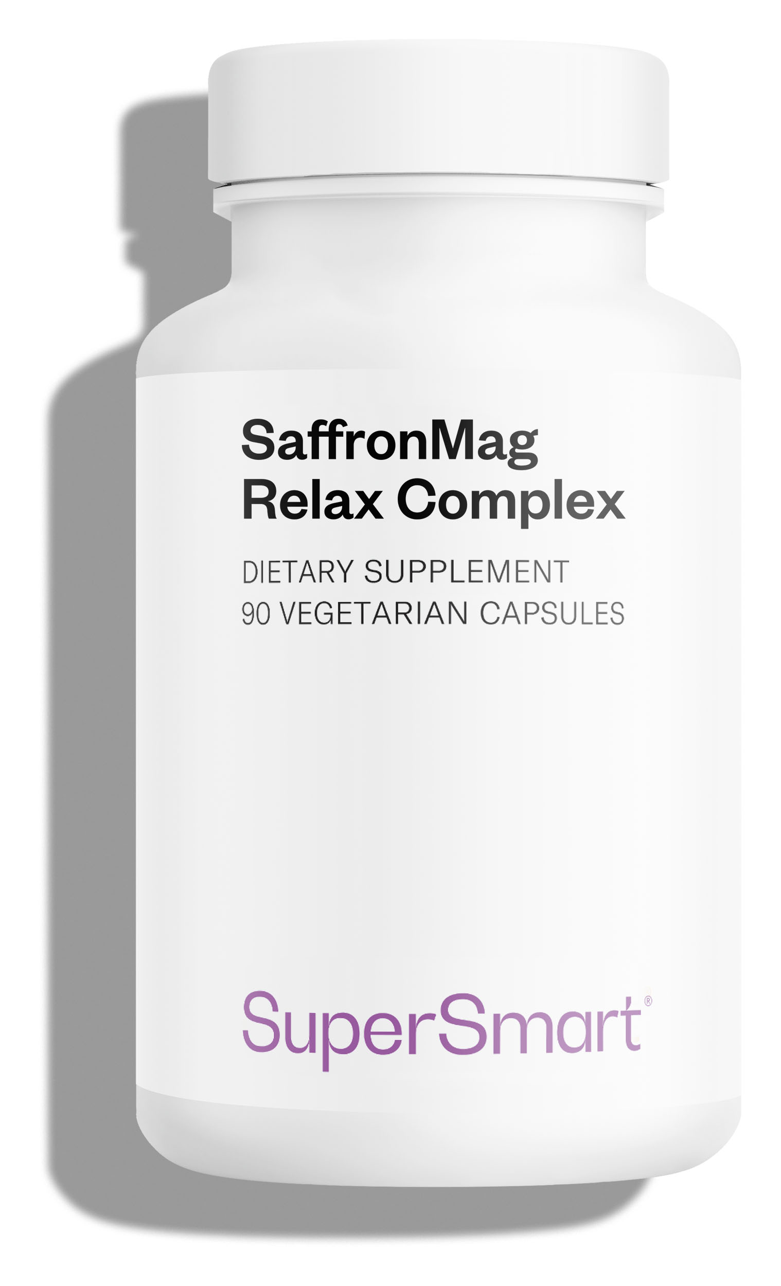 Anti-Stress & Relaxation – Safran Affron®, Magnésium, Théanine & Vit. B6 – SaffronMag Relax Complex – Supersmart