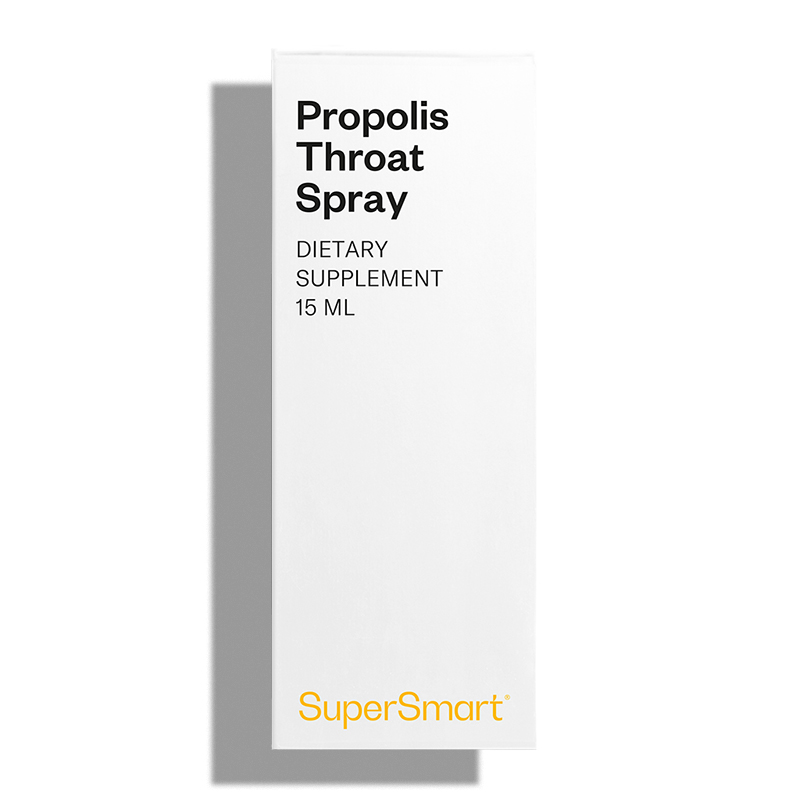 Gorge Apaisée & Immunité Renforcée – Propolis, Miel, Huiles Essentielles, Zinc & Vitamine C – Propolis Throat Spray – Supersmart