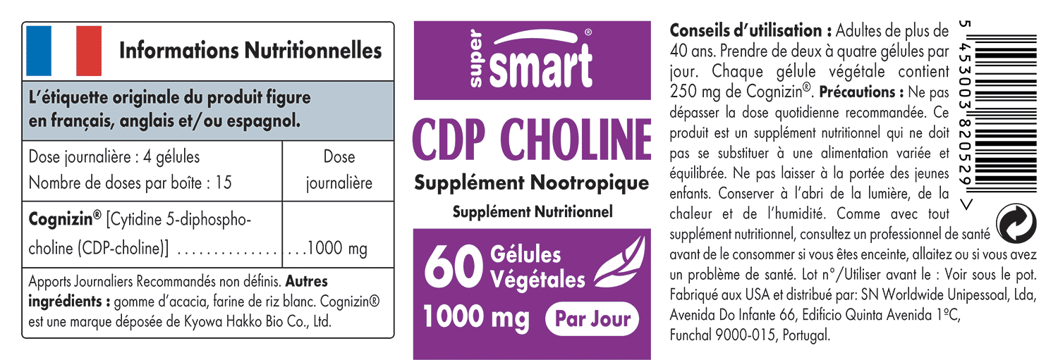 CDP Choline Complément Alimentaire Avis, Dosage & Bienfaits