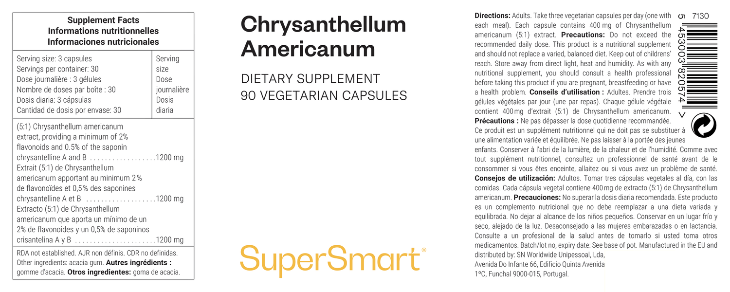 Chysantellum Americanum suplemento alimentar